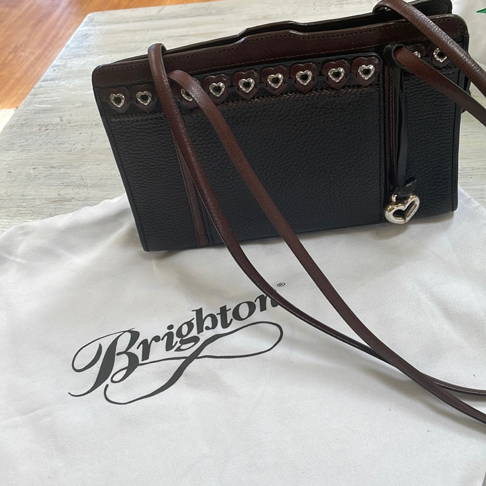 Brighton Black and Brown Shoulder Bag